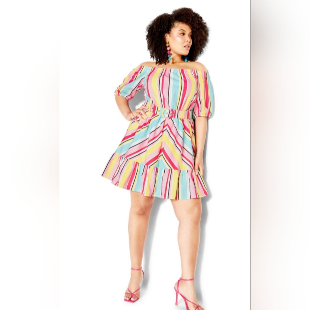 City Chic Women's June Dress - Size 18